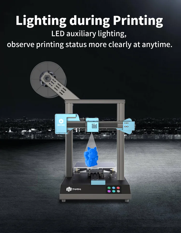 Tronhoo Wholesale Desktop 3D Printer High Precision Auto Leveling Printer