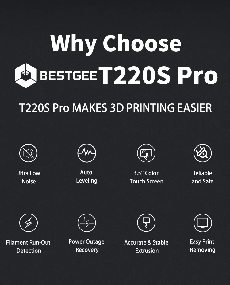 Tronhoo Wholesale Desktop 3D Printer High Precision Auto Leveling Printer