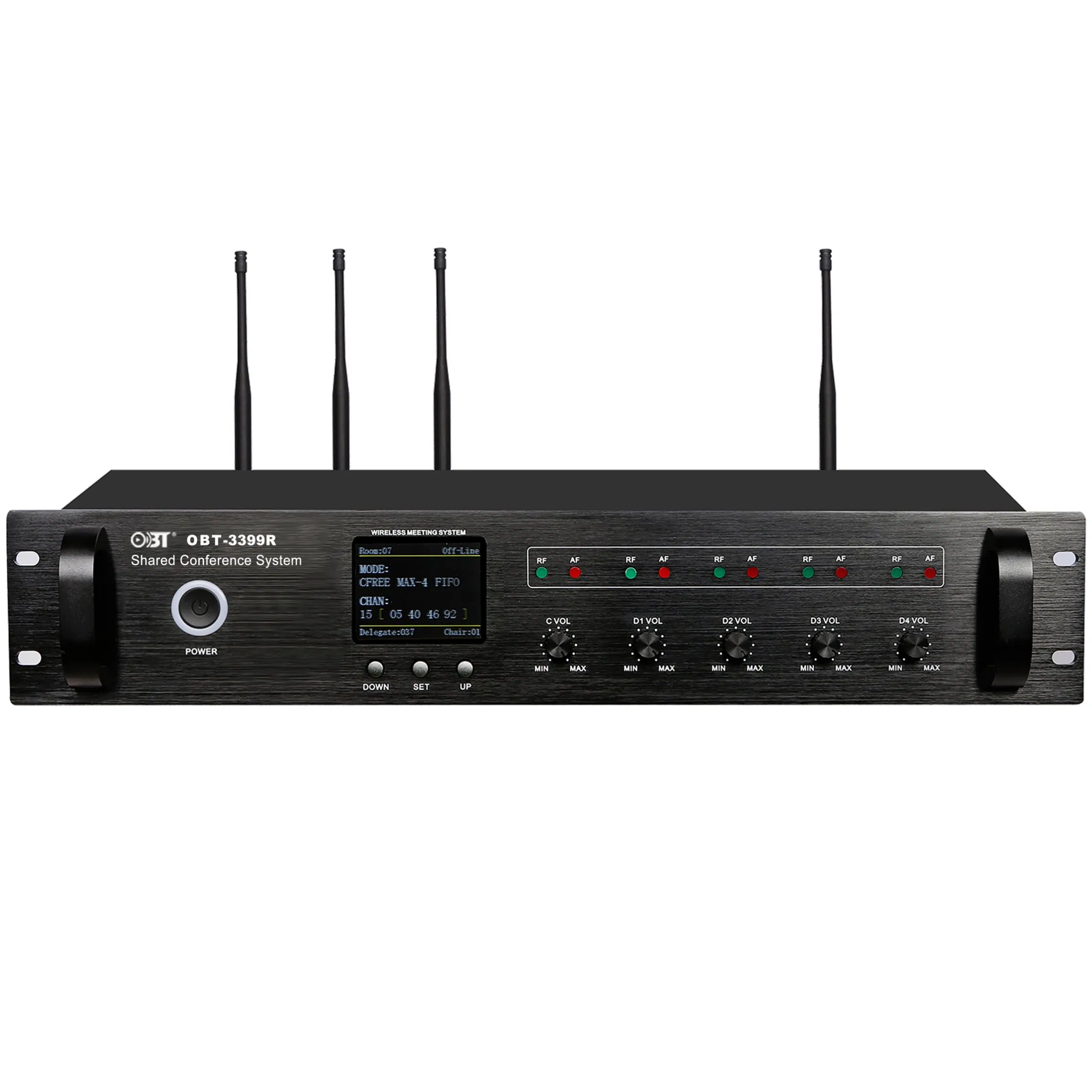 UHF Wireless Microphone Isolation Shield Desktop Studio Conference Microphone
