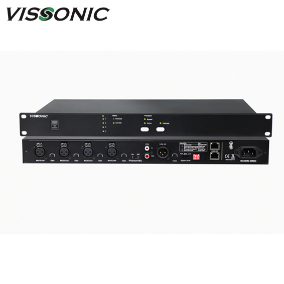Vissonci Fashion 4 Input Feedback Suppressor with Phantom Power for Mic Input