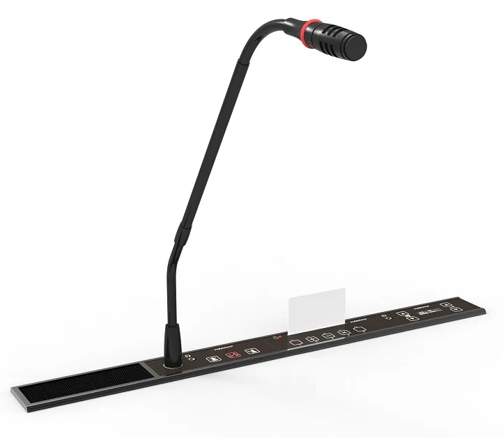 Vissonic Professional Conference System Flushmount Conference Microphone Cat5 Digital Flush-Mounting Voting Unit Conference Microphone Gooseneck Microphone