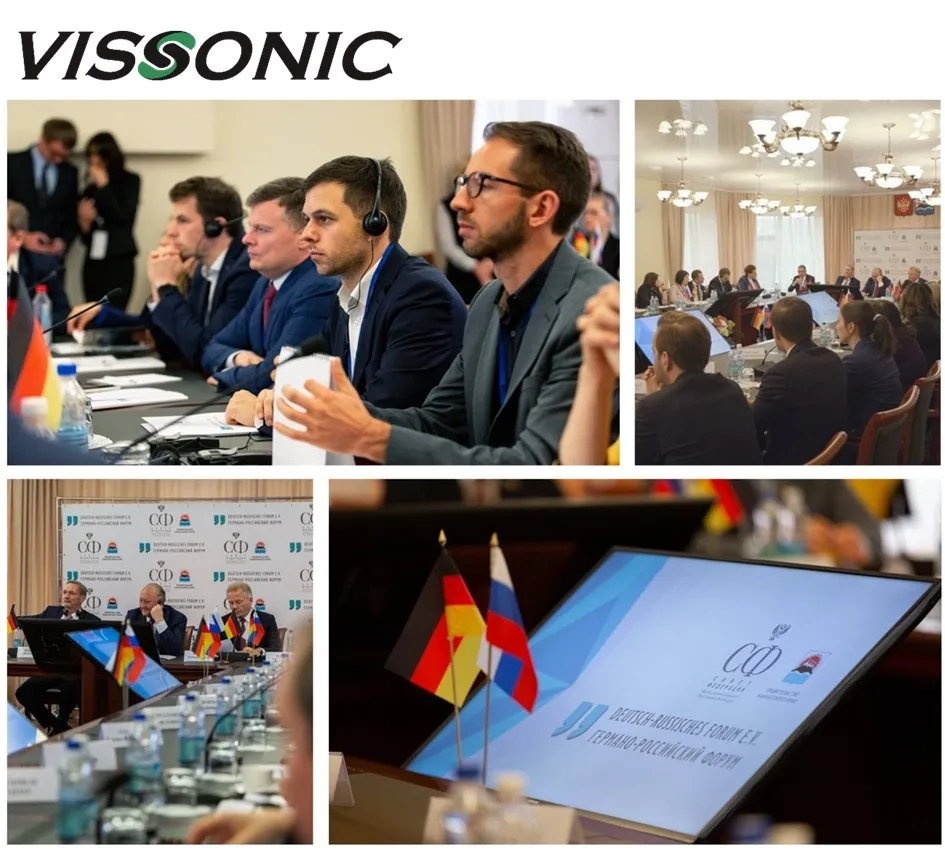 Vissonic Professional Conference System Flushmount Conference Microphone Cat5 Digital Flush-Mounting Voting Unit Conference Microphone Gooseneck Microphone