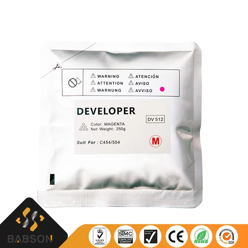 Wholesale Compatible Copier Parts Type DV512 Developer for Bizhub Models C454 554