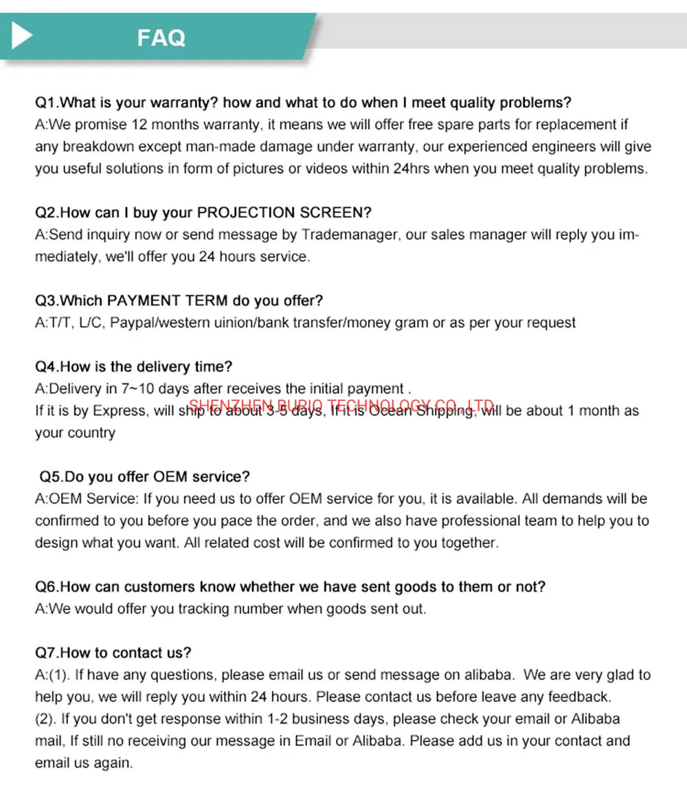 Wholesale OEM Matte White Portable Floor Standing Tripod Projector Projection Screen