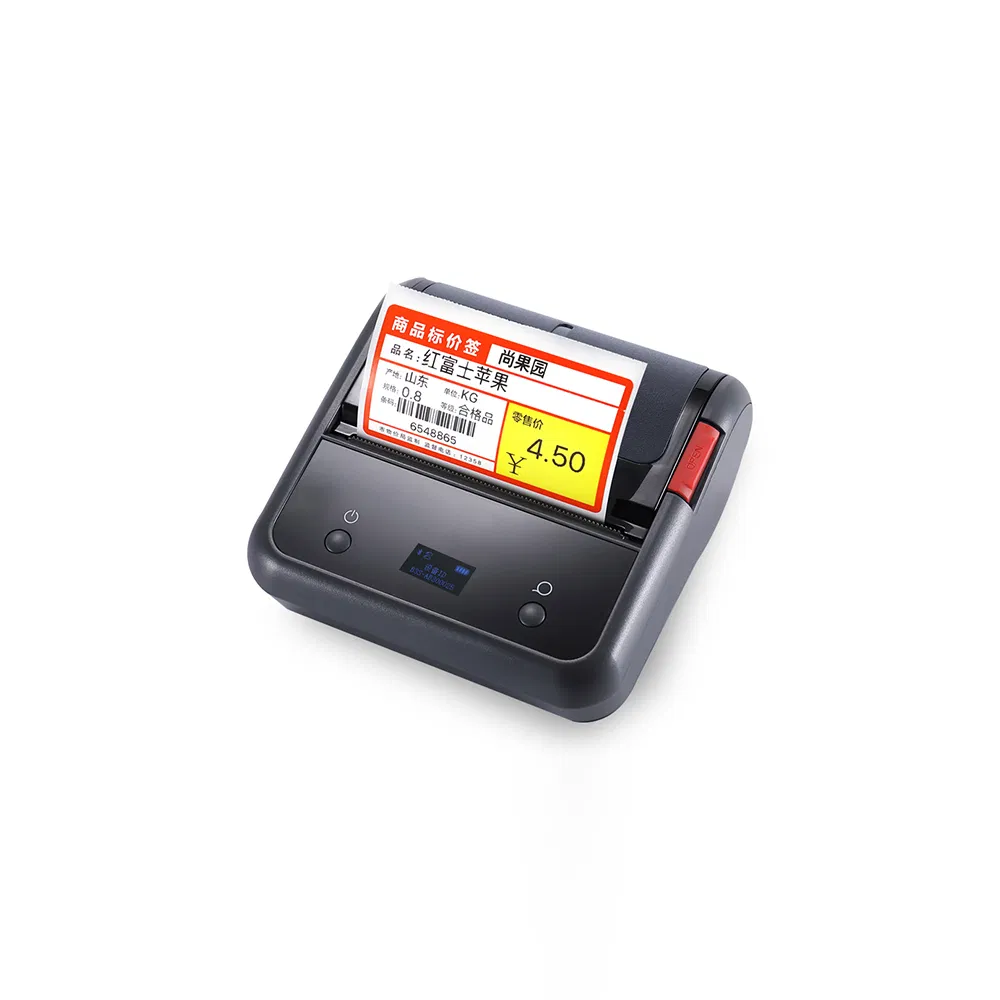 Wireless Blue Tooth Printer PC/Mobile Mini Printer 72mm Carton Label Barcode Printer