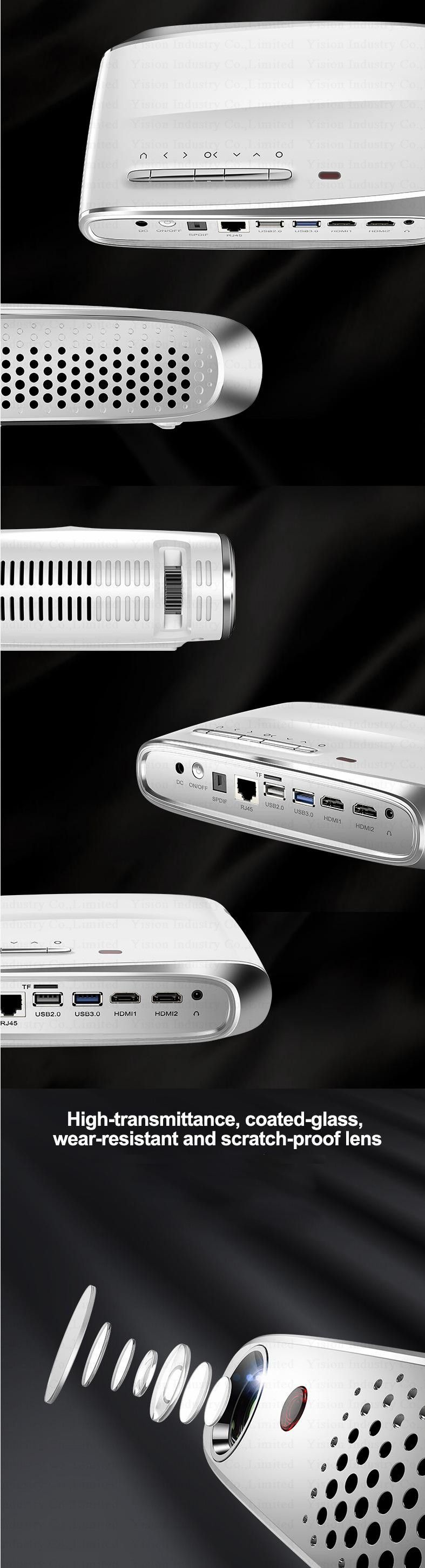 Yi-602 Mini DLP 1280*800 Andriod 600 ANSI Lumens LED Projector