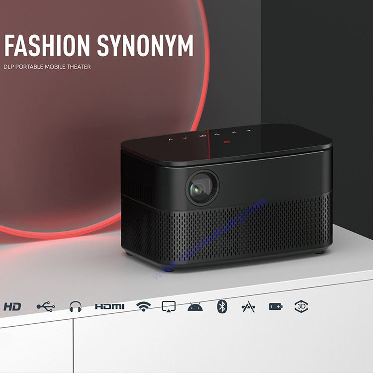 Yi-616 LED DLP Smart Mini DLP Home Theater-Business Meetings Projector
