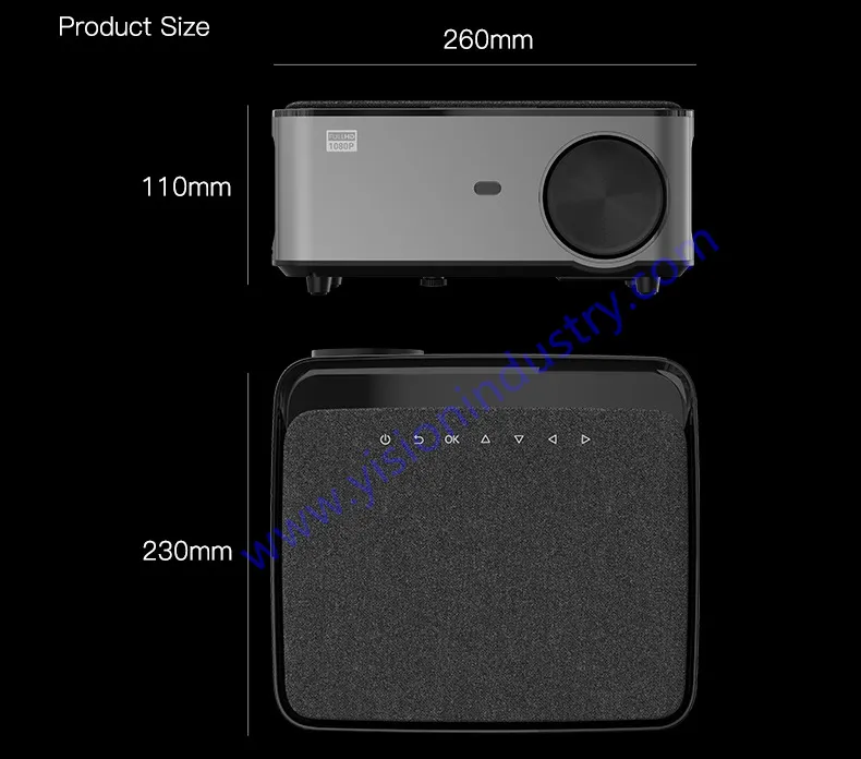 Yi-828 1920*1080 LED-LCD Smart Android 4K Portable Projector